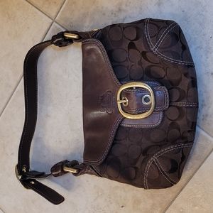 Coach small  brown handbag
